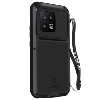 LoveMei Powerful für Xiaomi 13 Rundumhülle Stoßfest Wasserdicht   Schwarz