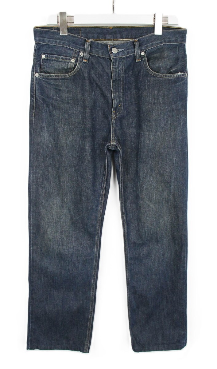 Jeans Levi's 752 Homme - Taille W33/L30, Regular Fit, Bleu Foncé, Occasion Très Bon état !