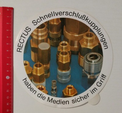 Aufkleber/Sticker: RECTUS Schnellverschlußkupplungen (13031769)
