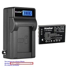 Kastar Battery LCD Wall Charger for HP R07  Photosmart R725 Photosmart R727
