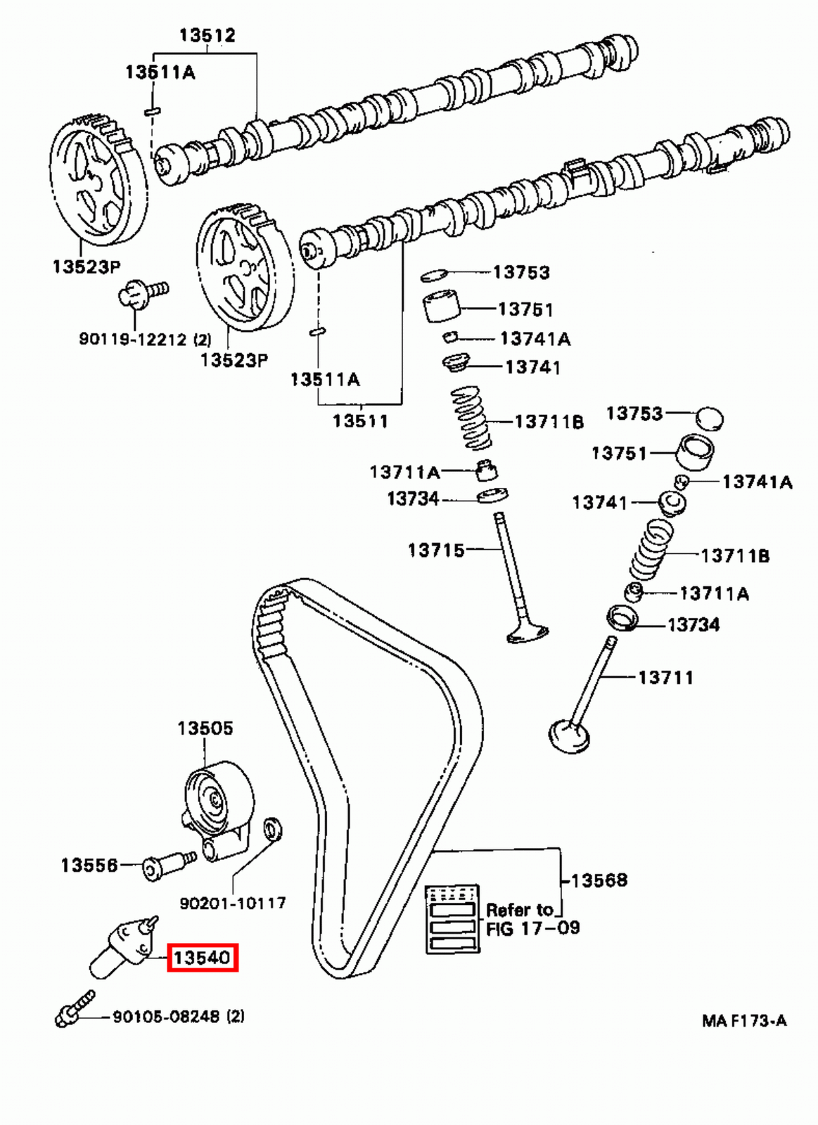 Genuine Crown JZS171 Mark 2 JZX100 JZX101 1JZ GTE 1JZ 2JZ Timing Belt