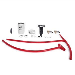 Mishimoto-Coolant-Filtration-Kit-Red-for-Ford-6-0L-Powerstroke-2003-2007
