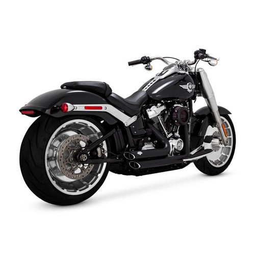 HARLEY DAVIDSON SOFTAIL BREAKOUT FAT BOY VANCE \u0026 HINES SHORTSHOTS BLACK  18-20 | eBay