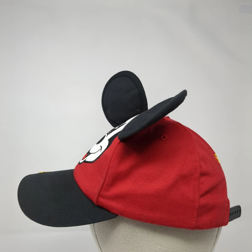 Sombrero con orejas de Mickey Mouse Snapback rojo niño pequeño 51-53 cm Oh Boy parques de Disney Foto 3 de 4