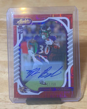 21-22 PANINI ABSOLUTE FOOTBALL TYLER BADIE AUTO /50 #199 ROOKIE RAVENS