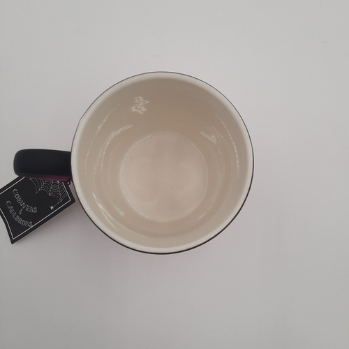 NUEVO CON ETIQUETAS Telarañas y Calderos Taza de Café/Té Halloween Rosa y Negro Telarañas en Relieve - Imagen 7 de 11