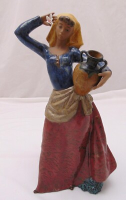 Große Lladro #2387 Gres Porzellan Figur - Karina, die Wasserträgerin