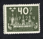 Sweden 1924 stamp Mi#151 START10%ONLY MH CV=60$