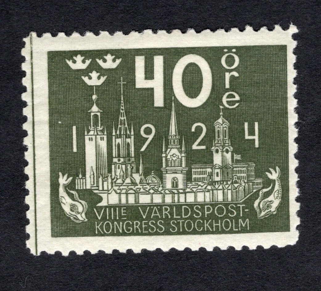 Sweden 1924 stamp Mi#151 START10%ONLY MH CV=60$