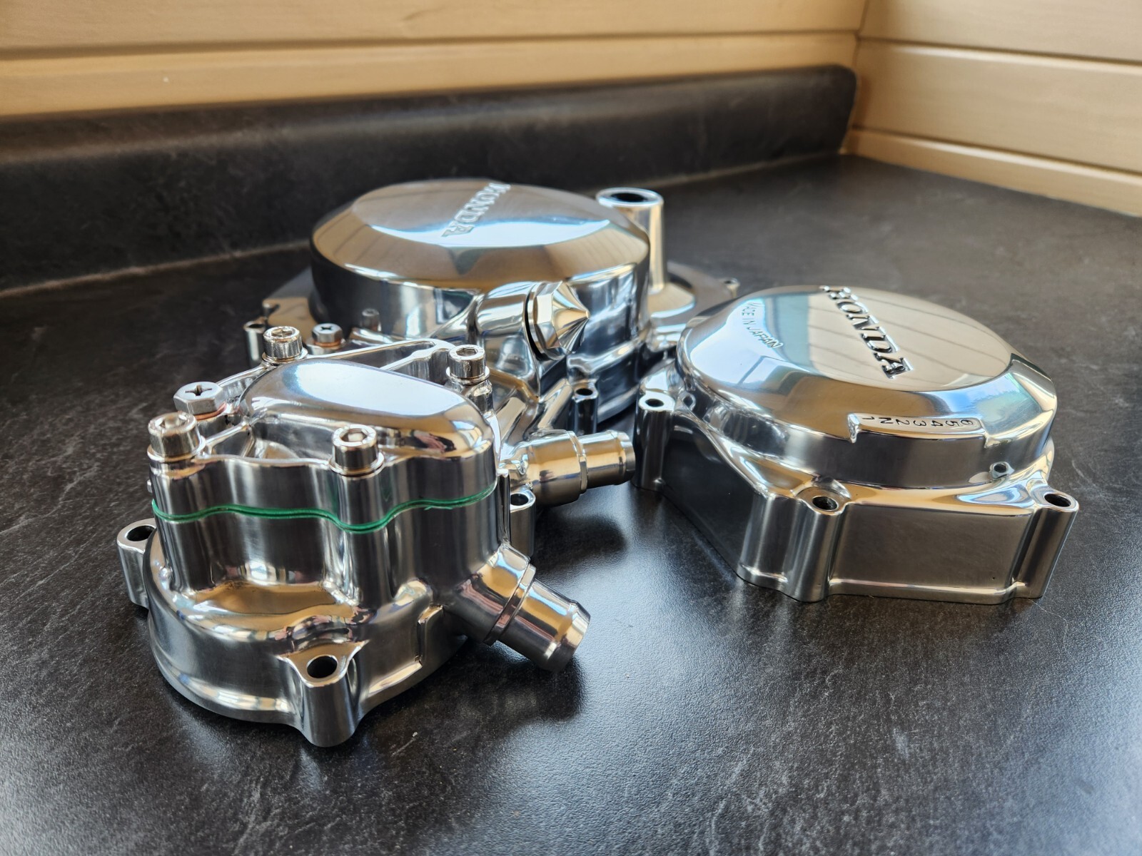 Honda TRX250R Clutch & Stator Cover Set Polished OEM 8889 Only eBay