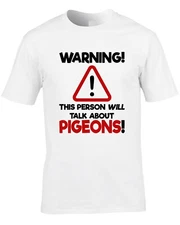 Pigeons Mens T-Shirt Birds Racing Race Homing Gamble Coop Pet Funny Gift Idea