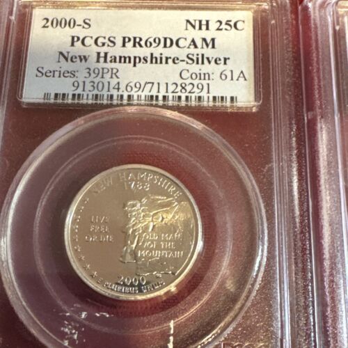2000 S Set Of Silver PR69 DCAM quarters - Picture 2 of 17