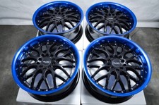 17 Black Blue Wheels Rims Eclipse Lancer Avalon Camry Celica Corolla Vw Beetle 17 Black Blue Wheels Rims Eclipse Lancer Avalon Camry Celica Corolla Vw Beetle