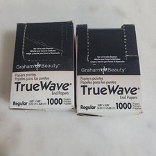  2 Graham Beauty Salon Truewave Regular End Paper2.25" x 3.25" Paper 1000 Pcs