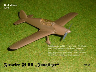 Fieseler Fi 99 ''Young Tiger'' 1/72 Bird Models Resin Kit / Resin Kit