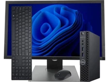 Dell mini Computer PC i7 up to 32GB RAM 2TB SSD 22" monitor Windows 11 / 10 WiFi