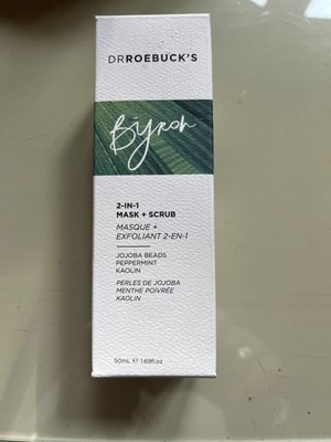 Dr Roebuck's Byron 2-in-1 Mask + Scrub Clean Skin Anti-Aging 1.69 floz 50 ml NEW