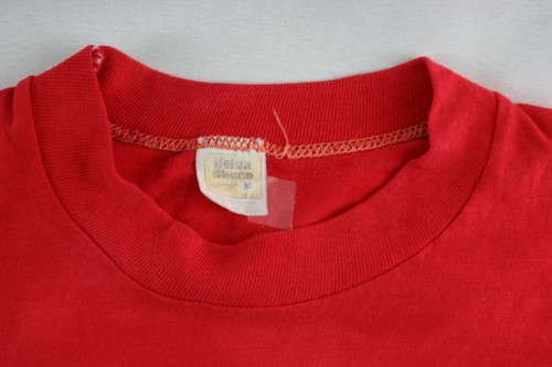 Vintage 80s Indiana Single Stitch Red Cotton T Shirt Mens Medium - Picture 2 of 3