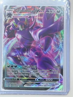 Pokémon Carta Singola Grimmsnarl V 114/189 – Ultra Rare, Spada & Scudo Darkness Ablaze, 100% Autentica
