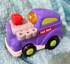 Vtech Go! Go! Smart Wheels Howie Hot Rod Toy Car Sounds Lights -Tested Works!