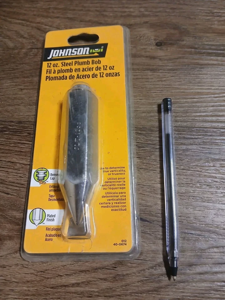 Johnson 12 oz Steel Plumb Bob - Image 2 of 2