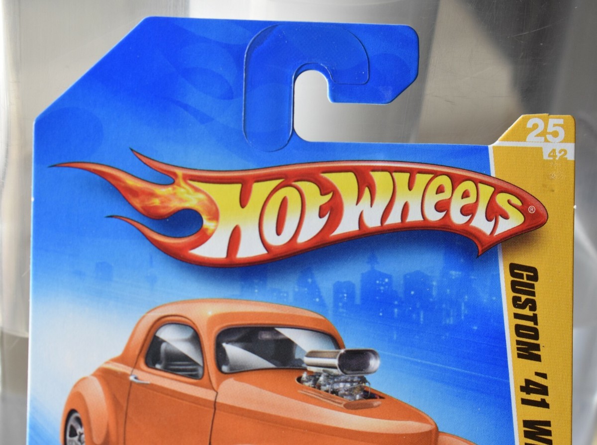 HOT WHEELS 2009 FE CUSTOM '41 WILLYS COUPE ORANGE 25/42 NEW