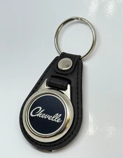 Chevelle Keychain – Engraved Metal Emblem on Faux Leather