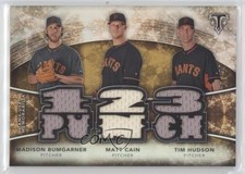 2015 Triple Threads Relic Combos Sepia 24/27 Madison Bumgarner Matt Cain 0b0