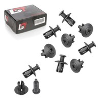10X Radkasten Radhausschale Befestigungs Clips FüR Mazda Ø8Mm / 18Mm