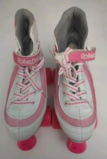 FireStar Youth Girl's Roller Skate White/Pink Size 4. Used