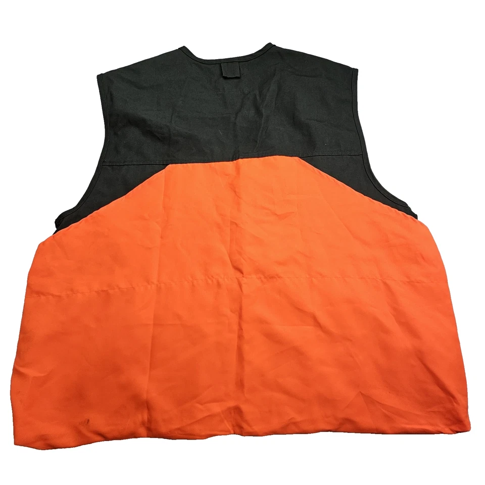 GameHide Canvas Hunting Vest XL Olive Green & Hunter's Orange Pockets - Image 2 of 4