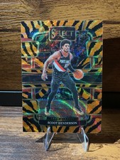 2023-24 Panini Select - Concourse Scoot Henderson #77 Tiger Stripes Prizm (RC)