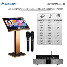 TSRINM Series 22" MIC INANDON Karaoke Player  Machine  Stytle 22" Touch Screen
