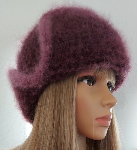 Knitted Wool Hat, Hand knitted Angora hat, Hand knitted Winter Hat, Beanie hat's - Bild 7 von 12