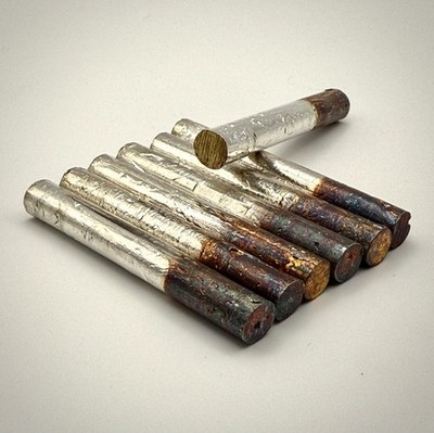 1oz .999 Fine Silver Uneven Metals Cigarette - Hand Poured Fine Art Piece