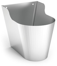 Corbeille à papier inox modèle Design pour lave-main intégral