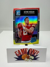 2017 Optic Football Kevin Hogan Yellow and Red RC Card #182