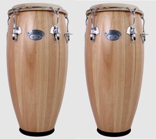 Toca Conga Drums Set Synergy Deluxe 10" & 11" Heads w/ Stand - Natural