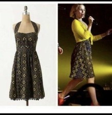 Anthropologie Edme & Esyllte Rhythmic Repetition Halter Dress Size 2