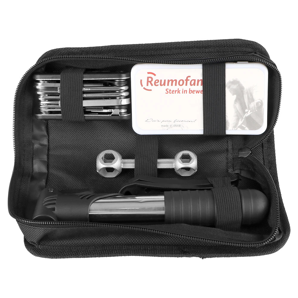 Compact Bicycle Repair Kit with Tire Patches & Levers for Road Cycling