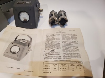 RARE US NAVY AN/URM-120 RF WATTMETER Complete w/ Manual and