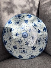 A Chinese Blue and White ‘Lingzhi' Plate with Chenghua Mark, 19th Century