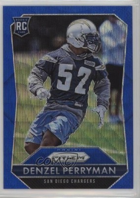 2015 Panini Prizm Rookies Blue Wave 15/150 Denzel Perryman #226 Rookie RC 6h5