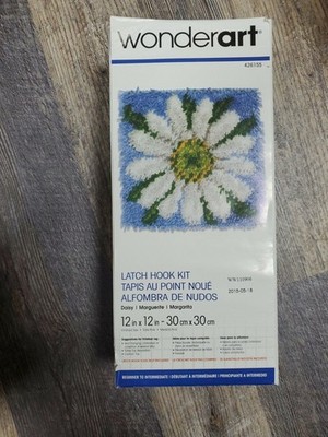Spinrite-Wonderart Latch Hook Kit 12''X12''-Daisy