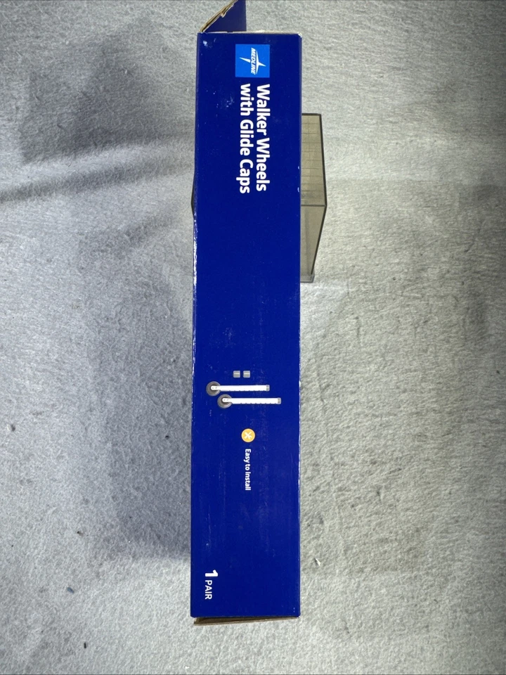 Колеса Medline Walker 3 дюйма со скользящими колпачками трубки 1 дюйм новые в коробке - Изображение 4 из 4
