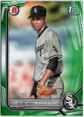 2022 Bowman #BP-100 Norge Vera Prospects Green #/99