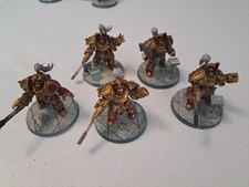 Horus Heresy Legio Custodes Aquilon Terminators with Infernus Firepikes x 5