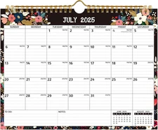 Wall Calendar 2025-2026 – Jul. 2025 - Dec. 2026, 18 Monthly Calendar, 11 x 8.5 I