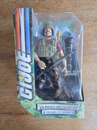 Hasbro G.I. Joe Sgt. Bazooka Action Figure w/ Firing Rocket Launcher & Helmet