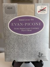 Vintage Panty Hose Evan-Picone Ultra Sheer Light Control - Vanilla- Medium